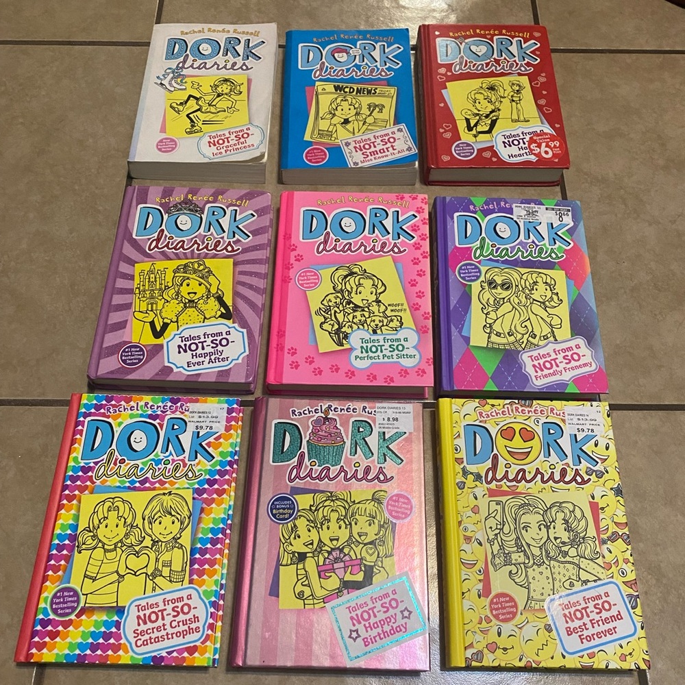 Dork Diaries 4, 5, 6, 8, 10, 11, 12, 13, 14